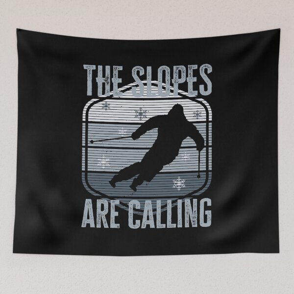 Item preview, The slopes are calling, Funny Skiing quote, Gift for skier designed and sold by AS-Shirts.
