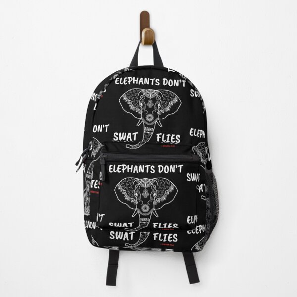 Item preview, Elephants Dont Swat Flies Inspirational Quote from Shabba Doo designed and sold by Vibbin4Life33.