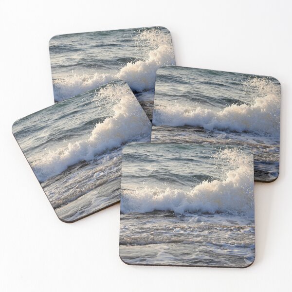 Item preview, Splish splash spray and seasalt as waves hit Cyprus rocky shore. designed and sold by rayscollection.