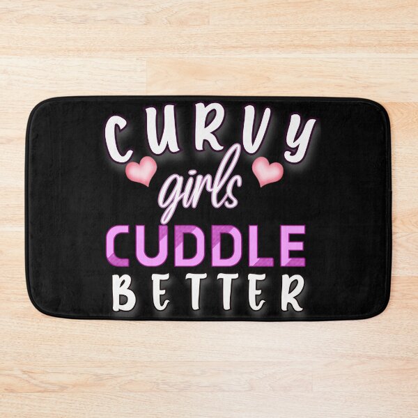 Item preview, curvy girls cuddle better  designed and sold by Havic  Tees.