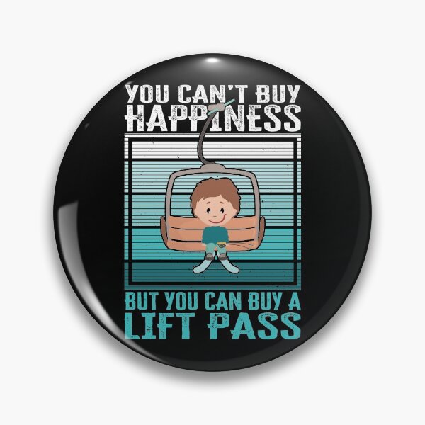 Item preview, Funny Skiing quote, You can't buy happiness but you can buy a lift pass designed and sold by AS-Shirts.