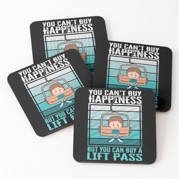 Item preview, Funny Skiing quote, You can't buy happiness but you can buy a lift pass designed and sold by AS-Shirts.