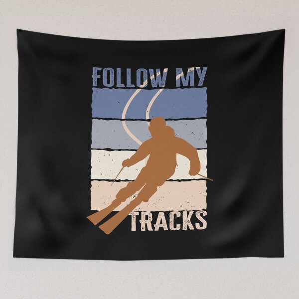 Item preview, Funny Skiing quote, Follow my tracks. Gift for ski lovers designed and sold by AS-Shirts.
