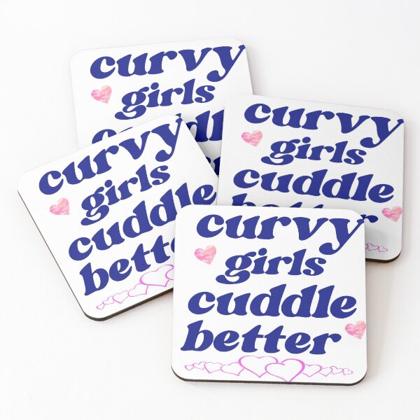 Item preview, curvy girls cuddle better  designed and sold by Havic  Tees.