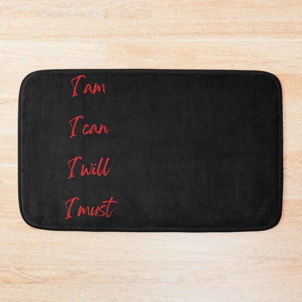 Item preview, I am, I can, I will, I must. Affirmation series designed and sold by Pugnaciousprint.