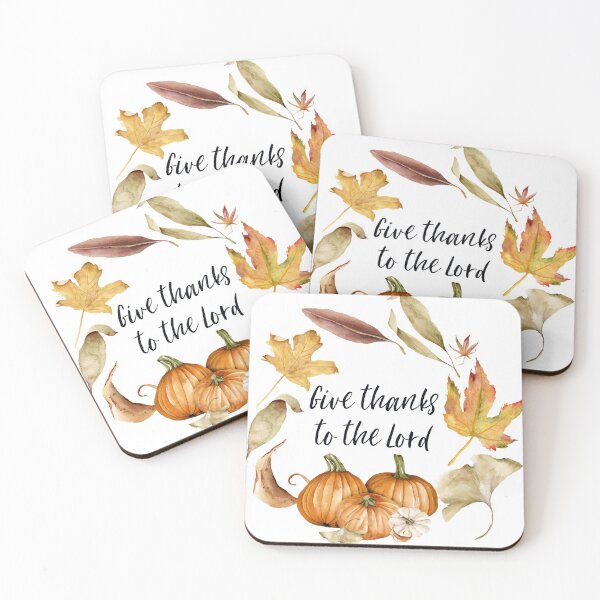 Item preview, Give Thanks To The Lord, Watercolor Scripture, Christian Art, Fall Home Decor designed and sold by Dzhenka-Balimez.