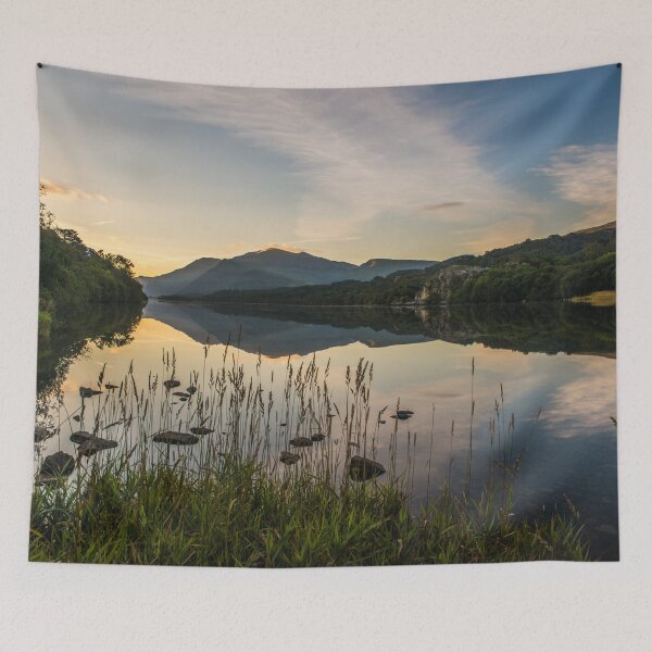 Item preview, Padarn Lake in the morning designed and sold by LluniauDafyddEm.