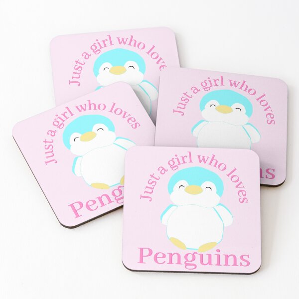 Item preview, A Girl Who Loves Penguins kawaii Blue  designed and sold by brendanre.