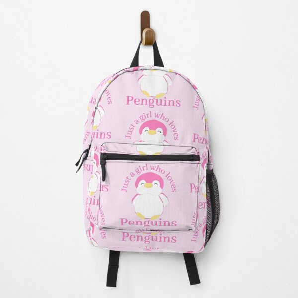Artikelvorschau, Mädchen, das Pinguine liebt kawaii pink entworfen und verkauft von brendanre.