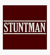 Stuntman (white) Photographic Print