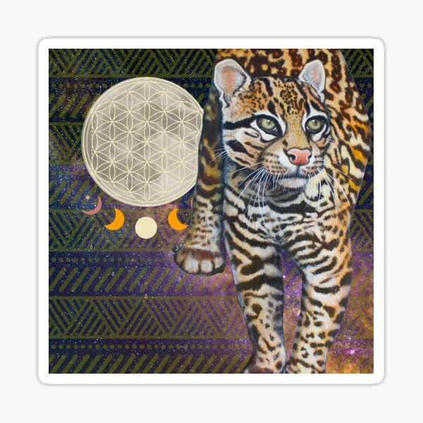 "Indigenous Equinox Ocelot" Pegatina