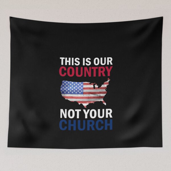 Item preview, This Is Our Country Not Your Church, American Flag designed and sold by Simoakn.