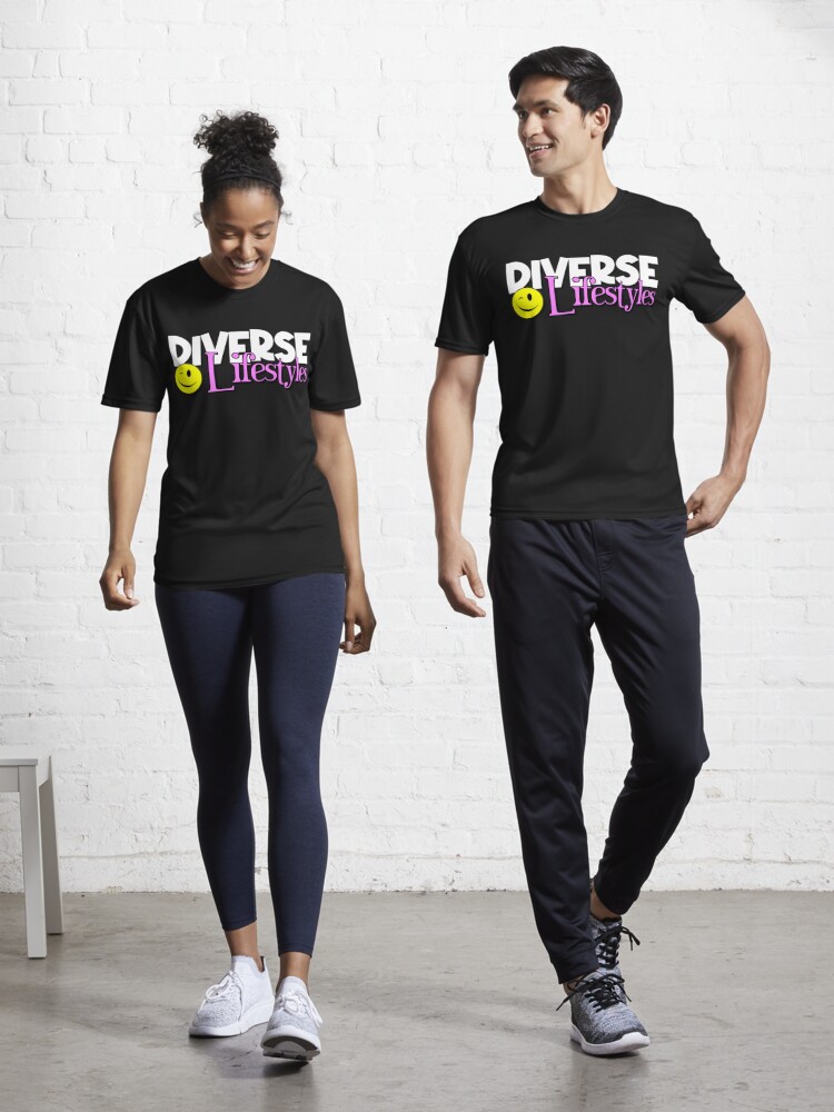 Diverse Lifestyles Active T-Shirt for Sale by Graphroad