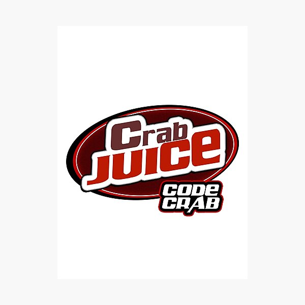 "Crab juice code crab 90's 2000's reference meme" Photographic Print