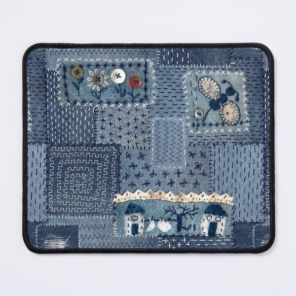 Item preview, denim patches pattern designed and sold by FVO-italydesign.