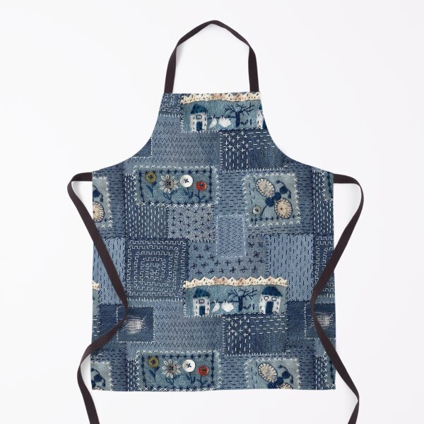 Item preview, denim patches pattern designed and sold by FVO-italydesign.