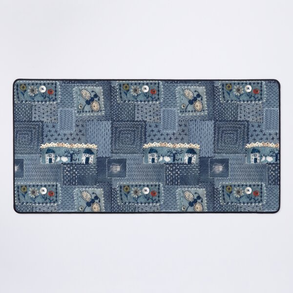 Item preview, denim patches pattern designed and sold by FVO-italydesign.
