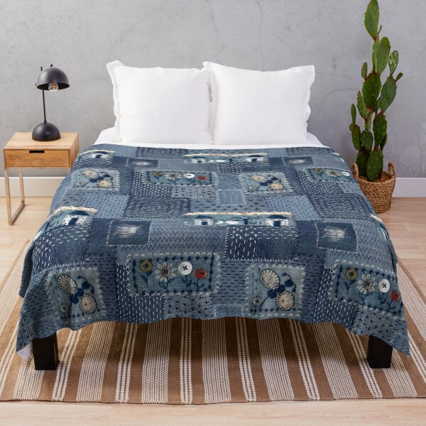 Item preview, denim patches pattern designed and sold by FVO-italydesign.