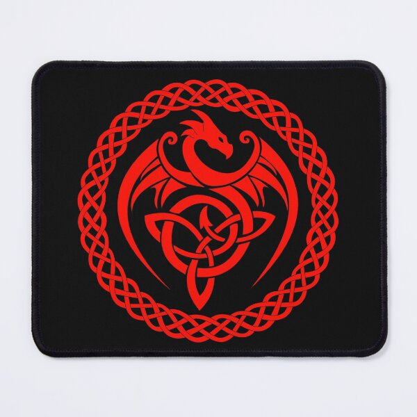 Item preview, Dragon with celtic knotwork and triquetra designed and sold by KyttsyKrafts.