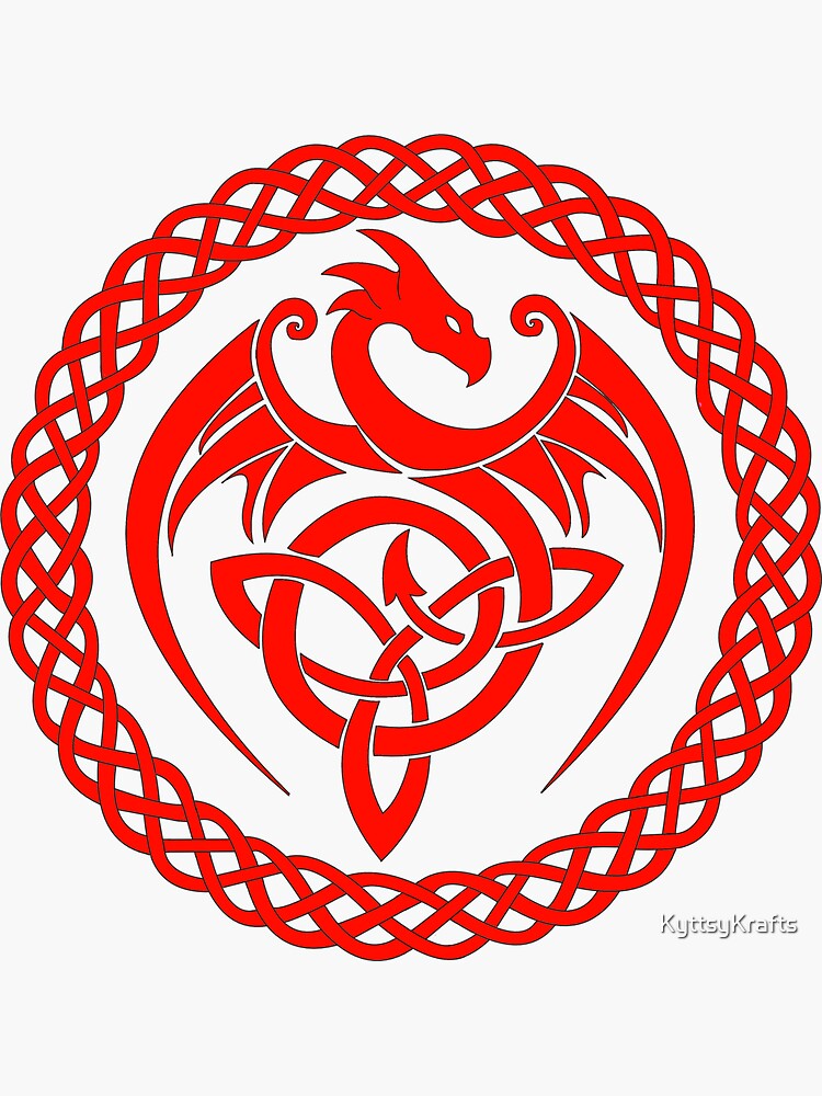 traditional celtic dragon knot