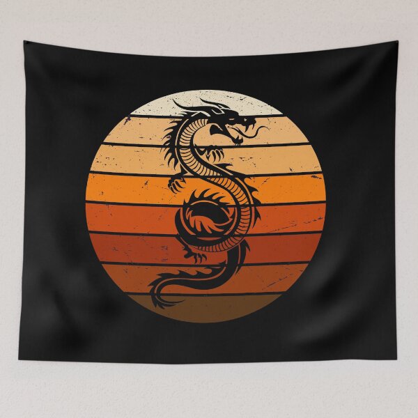 Item preview, Martial Arts Red Chinese Firedrake T-Shirt Dragon Print  designed and sold by Faty-Za.