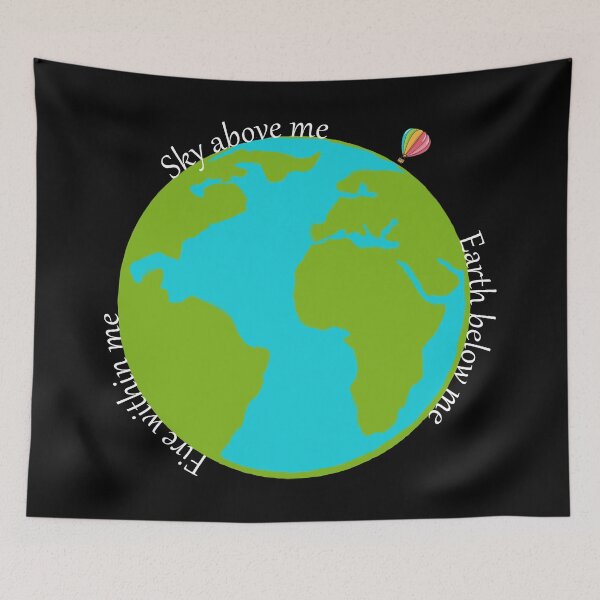 Item preview, Sky Above Me Earth Below Me Fire Within Me Motivational Design designed and sold by Swigalicious.