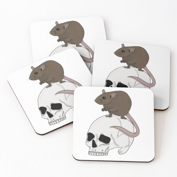 Item preview, Rat on skull - colour designed and sold by dquirke.