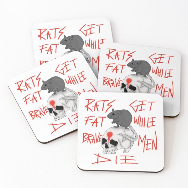Item preview, Rats get fat while brave men die - white designed and sold by dquirke.