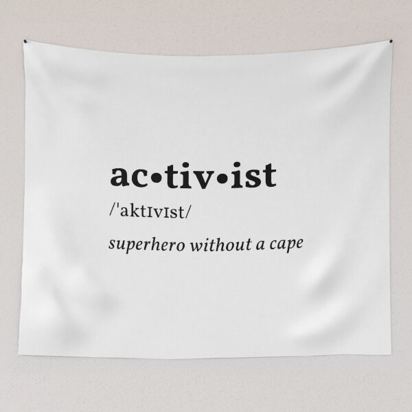 Item preview, Activist Superhero without a cape dictionary definition designed and sold by Ahmer Qureshi.