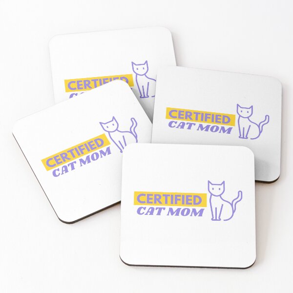Item preview, Certified Cat Mom Cool Purple Yellow designed and sold by Ahmer Qureshi.
