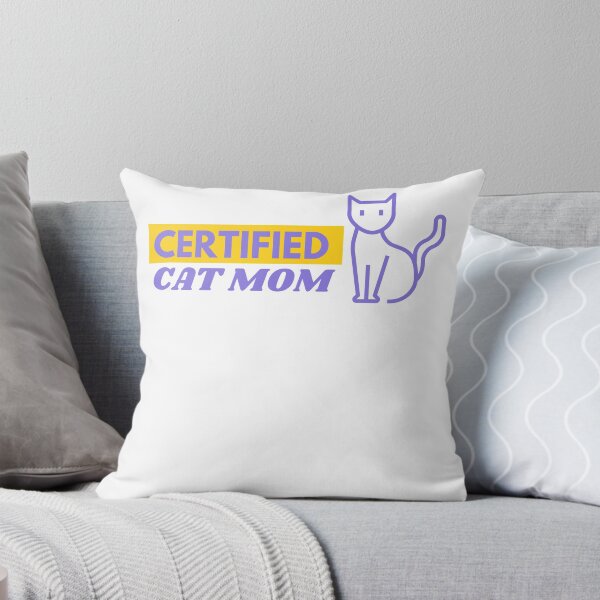 Item preview, Certified Cat Mom Cool Purple Yellow designed and sold by Ahmer Qureshi.