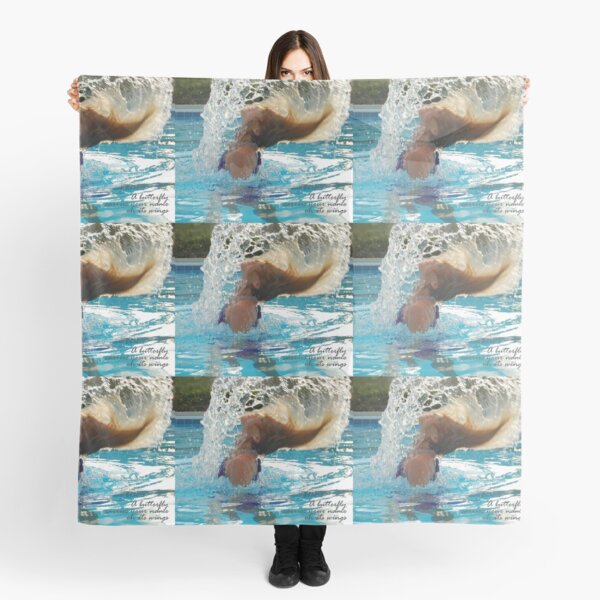 Butterfly Carries Your Name - Photo Art Scarf