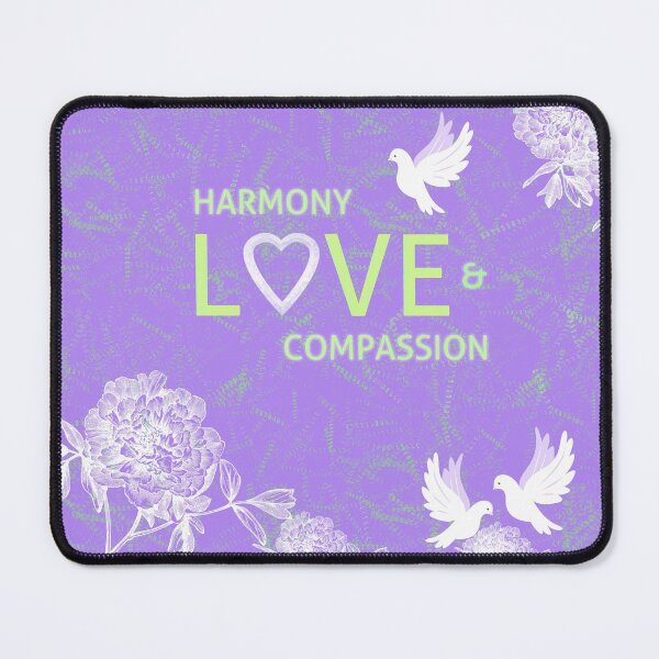 Item preview, Harmony love & compassion/ Positive/Pigeon /Peony flower designed and sold by EglesCreations.