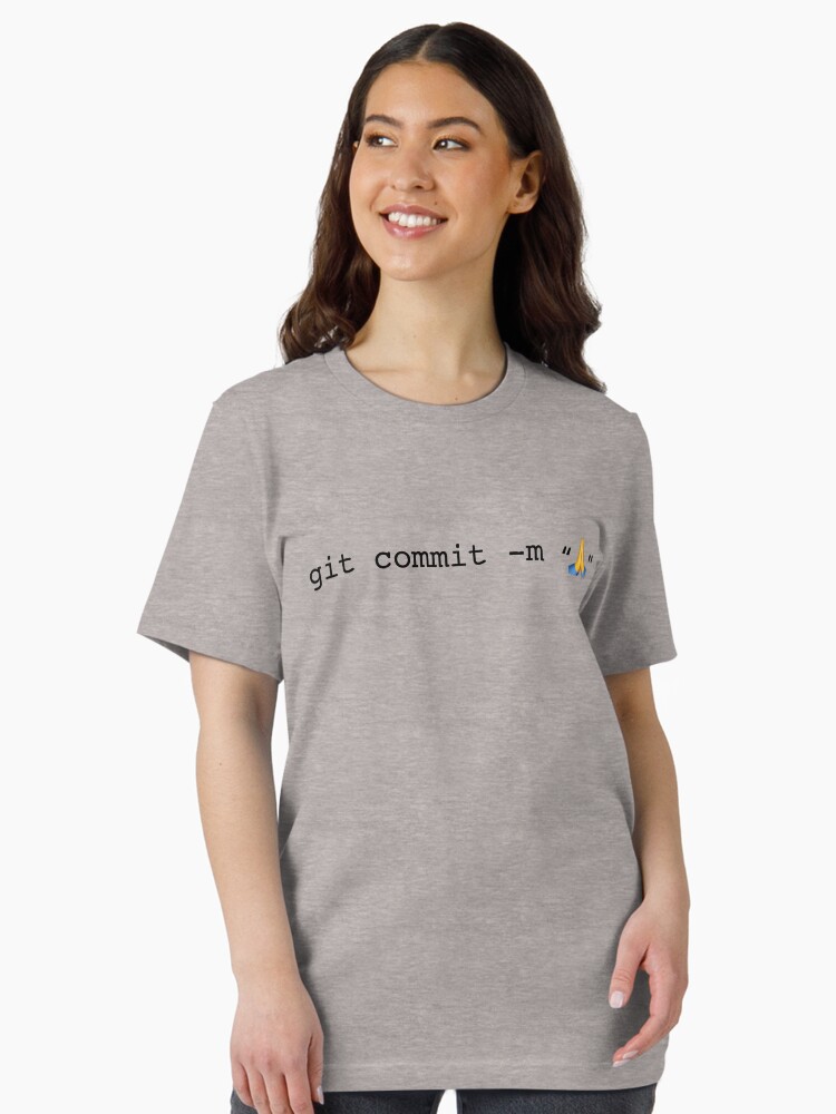 Thumbnail 1 of 7, Essential T-Shirt, git commit prayer hands emoji designed and sold by thomasesmith.