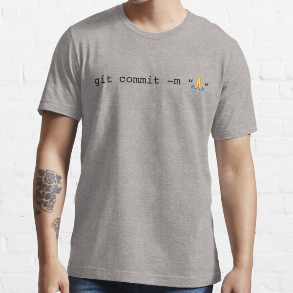 Artikel-Vorschau von Git Commit Gebet Hände Emoji, designt und verkauft von thomasesmith.