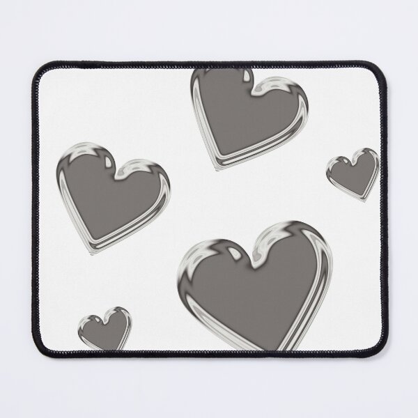 Item preview, Chrome heart pattern, gray heart, 3D designed and sold by Smileycreation.