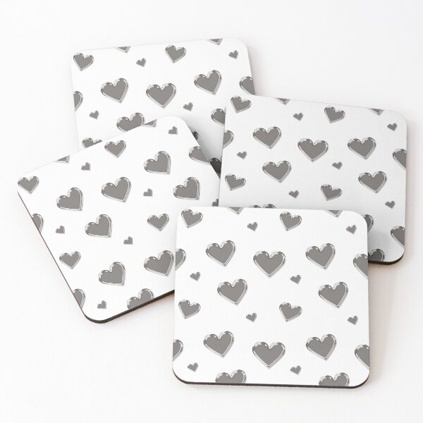 Item preview, Chrome heart pattern, gray heart, 3D designed and sold by Smileycreation.