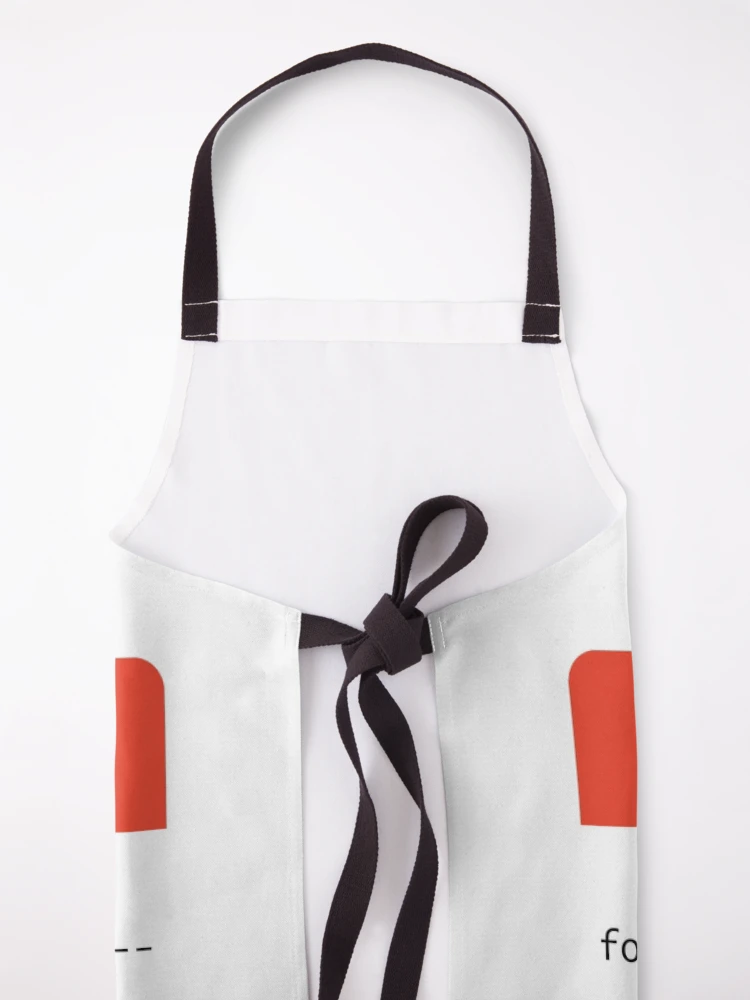 Thumbnail 5 of 6, Apron, Hello My Name Is SQL Injection designed and sold by thomasesmith.