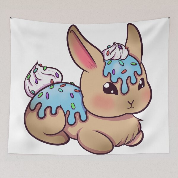 Item preview, blue donut bunny designed and sold by Brianna0818.