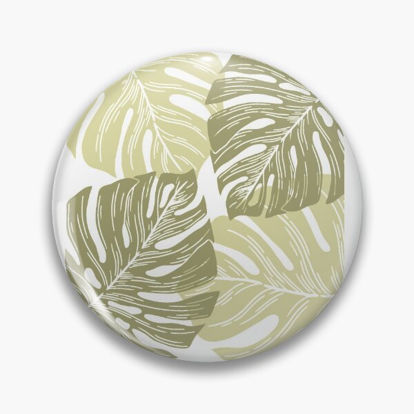 Item preview, Línea de hojas de palmera tropical monstera en diseño verde y blanco designed and sold by PixieHollowShop.
