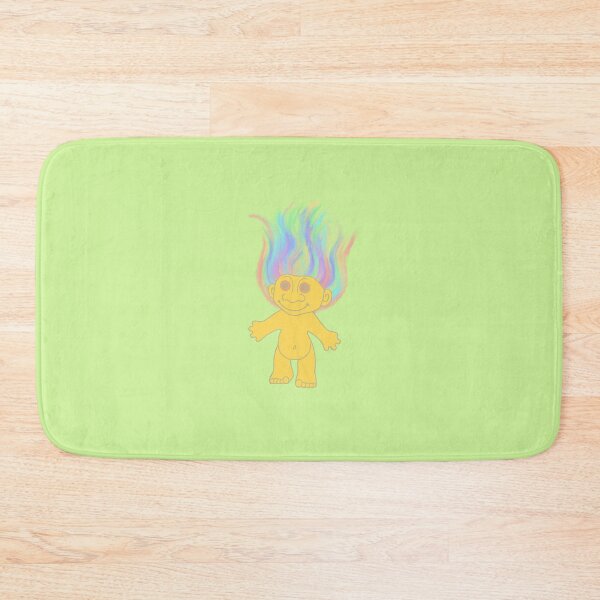 Item preview, Rainbow hair troll doll graphic  designed and sold by FIGGITY FERN.