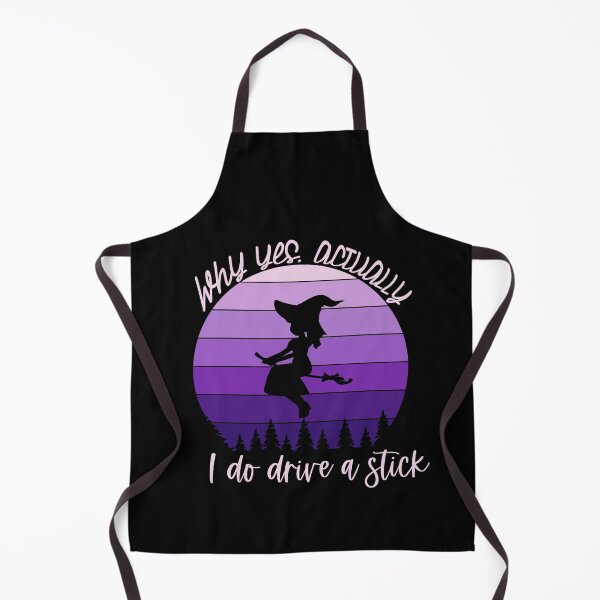Item preview, Retro vintage Why yes, actually I do drive a stick cute witch Halloween - men/kids/ women / Halloween designed and sold by Designs Of all kinds.