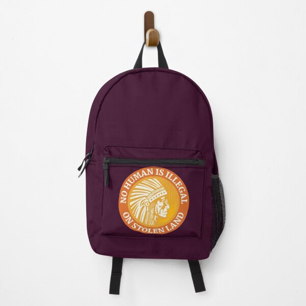Item preview, NO HUMAN IS ILLEGAL ON STOLEN LAND designed and sold by Coralgb.