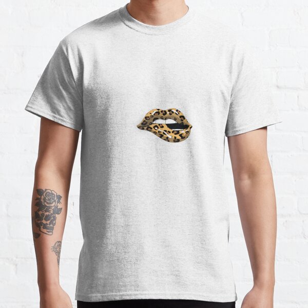 Dripping Lips Biting Leopard Version Louis Vuitton Fashion Shirt