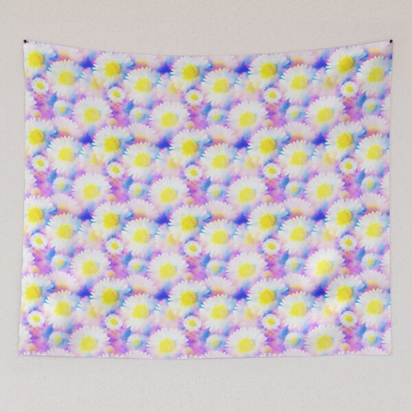 Item preview, Fluorescent color flowers pattern designed and sold by RafaelLima7.