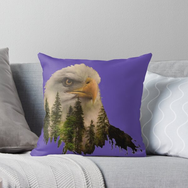 Item preview, Majestic Bald Eagle | Double Exposure | Animal Art designed and sold by TZoo.