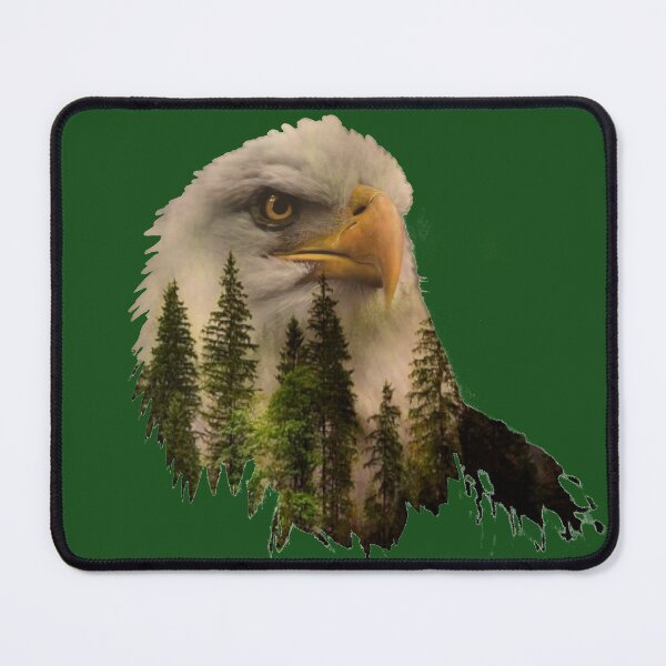 Item preview, Majestic Bald Eagle | Double Exposure | Animal Art designed and sold by TZoo.