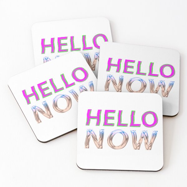 Item preview, Chrome Vintage 2000's Hello Now Text designed and sold by Ahmer Qureshi.