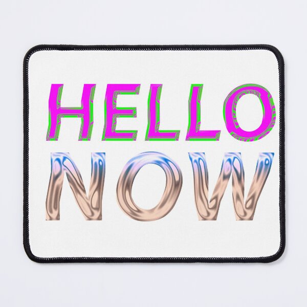 Item preview, Chrome Vintage 2000's Hello Now Text designed and sold by Ahmer Qureshi.