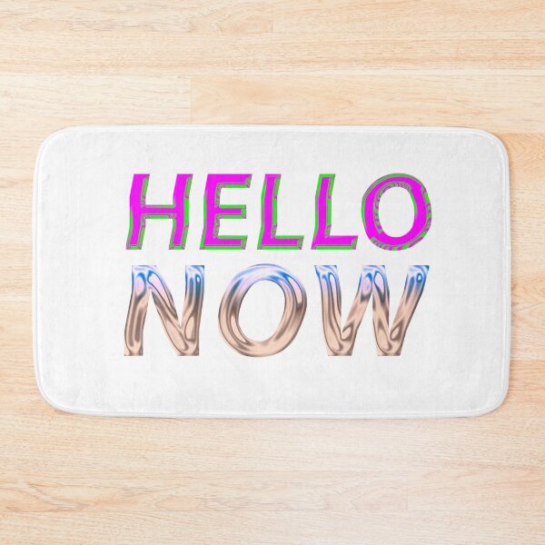 Item preview, Chrome Vintage 2000's Hello Now Text designed and sold by Ahmer Qureshi.